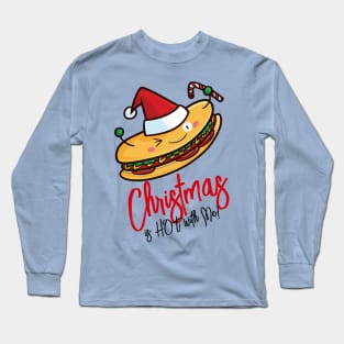 Cute christmas hotdog Long Sleeve T-Shirt